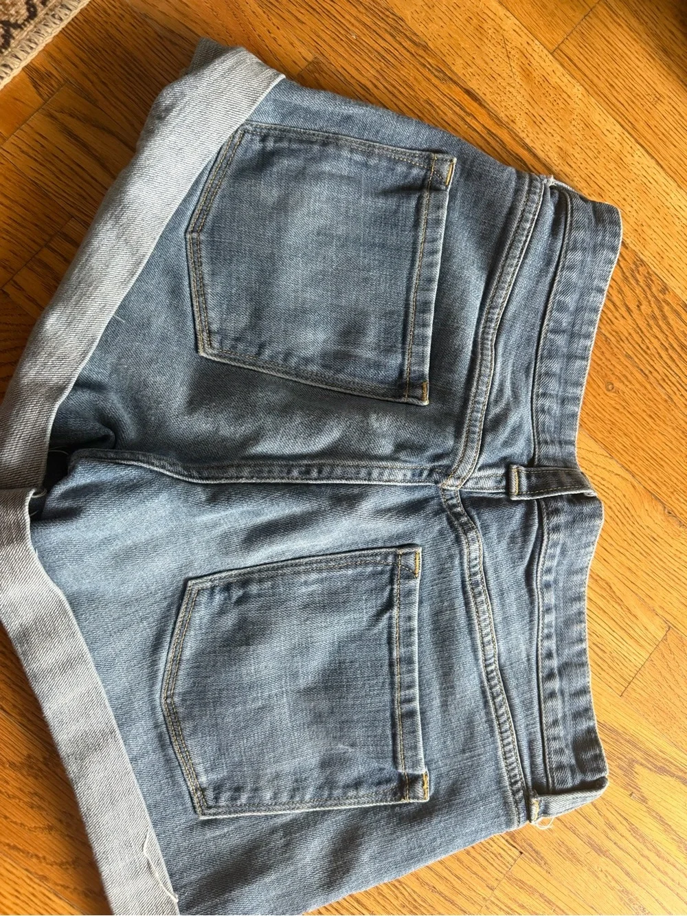 J. Crew Medium Blue Denim Roll-Cuff Women's Shorts